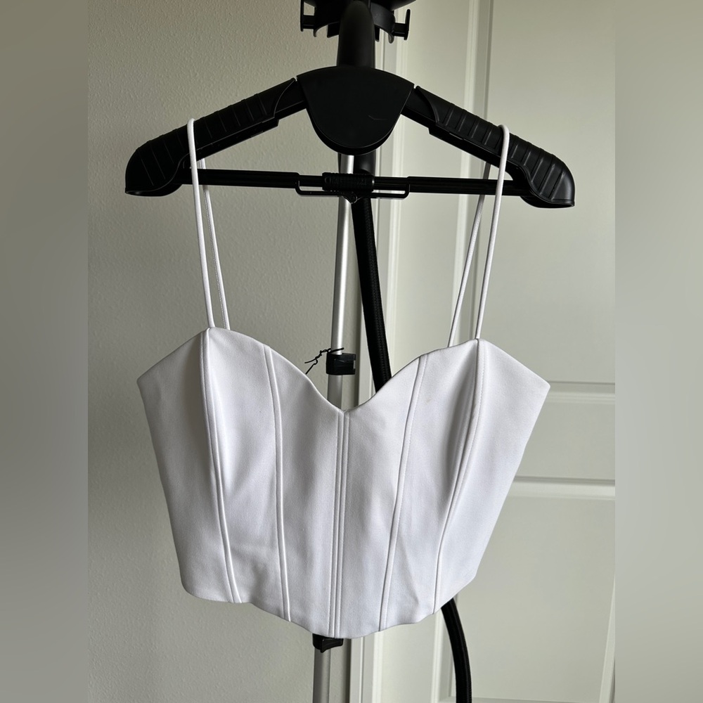 White Zara corset tank